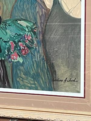 LOT 532L: Framed, Signed and Numbered Lithograph Print - Barbara A. Wood