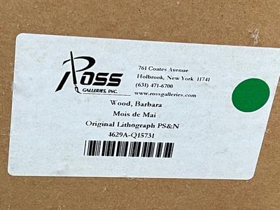 LOT 532L: Framed, Signed and Numbered Lithograph Print - Barbara A. Wood