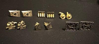 Vintage Men’s Cufflinks 6 Pair