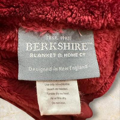 Sale Photo Thumbnail #292: Maroon Throw Blanket by Berkshire
Excellent condition