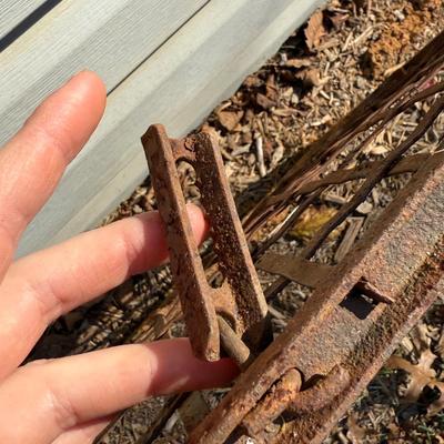 Three Rustic Iron Trellises