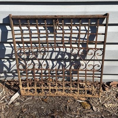 Three Rustic Iron Trellises