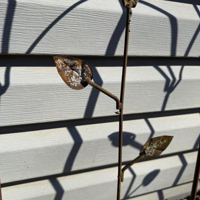 Three Rustic Iron Trellises