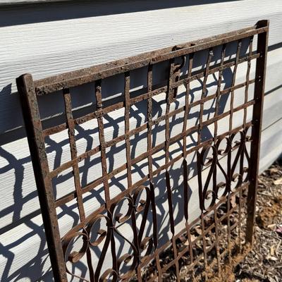 Three Rustic Iron Trellises