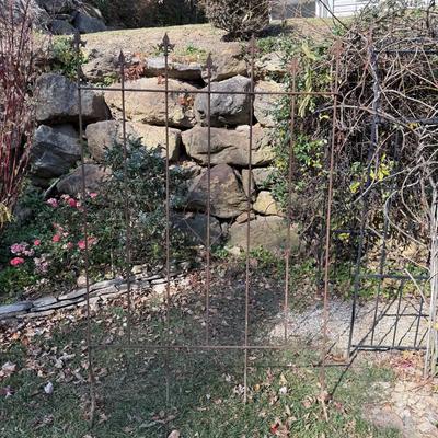 Three Rustic Iron Trellises