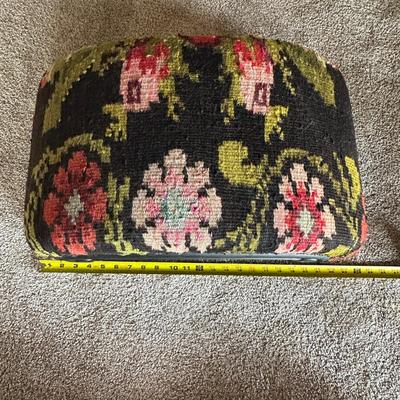 Sale Photo Thumbnail #542: Fabric Floral Foot Stool
24" x 14"