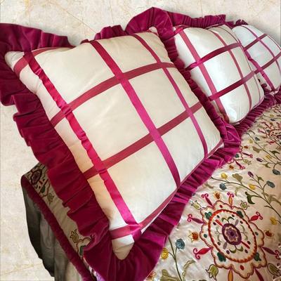 Sale Photo Thumbnail #590: King Bed Custom Made Bedding and Pillows