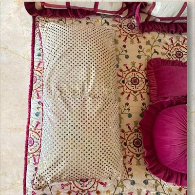 Sale Photo Thumbnail #592: King Bed Custom Made Bedding and Pillows