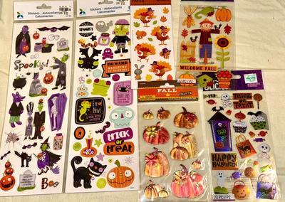 Fall Holiday Sticker Lot