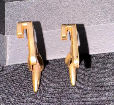 Brass "L" or "7" Vintage Cufflinks