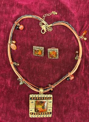 Chicos Earring and Necklace Set