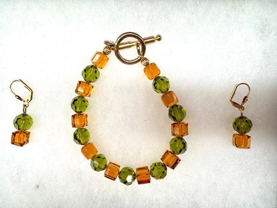 Matching Bracelet & Earring Set