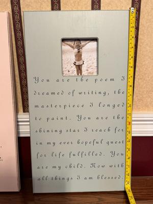 Sugarboo Designs - Pair of Poem Picture Frame Wall Hangings