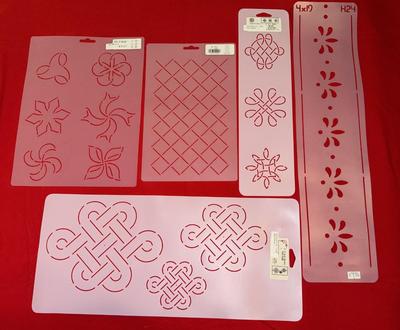 5 Piece Stencil Lot