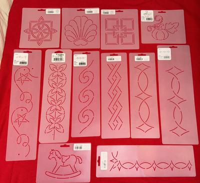 12 Stencil Lot