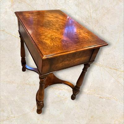 Sale Photo Thumbnail #614: Small Wood End Table / Sliding Desk Ledge and Drawer
M'ments:
Height 28"
Width 26"
Depth 18"