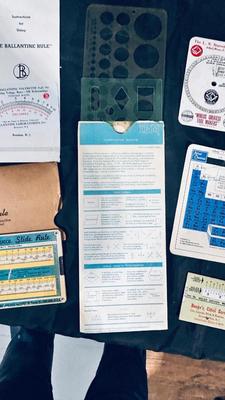 A VARIETY OF DIFFERENT VTG SCALES AND EQUATION TOOLS