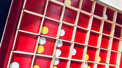 LITTLE HUNTER PINBALL GAME, SQUARE IT, AND CAST IRON COWBOY PEICES