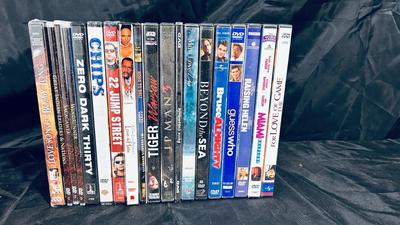 AN ASSORTMENT OF DVDS