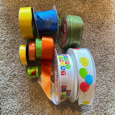 Sale Photo Thumbnail #692: A Lotta Ribbon! Birthday, Balloons, Bright Colors, Large Pink also