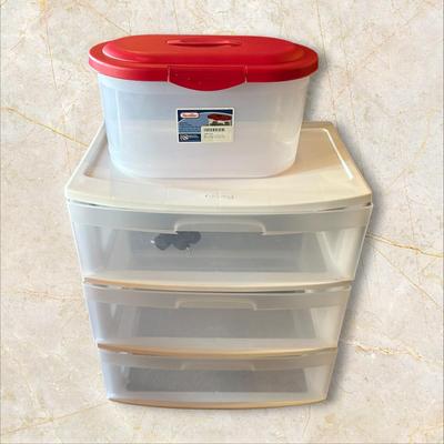 Sale Photo Thumbnail #700: 2 Sterilite Storage Containers