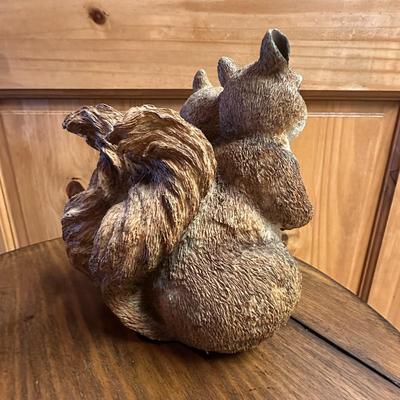 Sale Photo Thumbnail #729: Animal Decor -Squirrels and Bear
Squirrels are lightweight material, bear is wood.