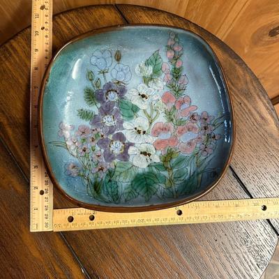 Sale Photo Thumbnail #745: Pottery Floral Dish by Chelsea Pottery England
Approx. 9" square, no chips