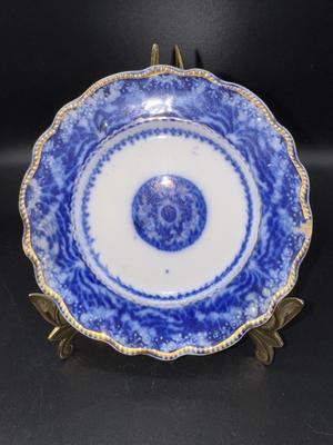Antique Flo Blue English Saucer