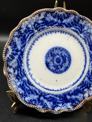 Antique Flo Blue English Saucer