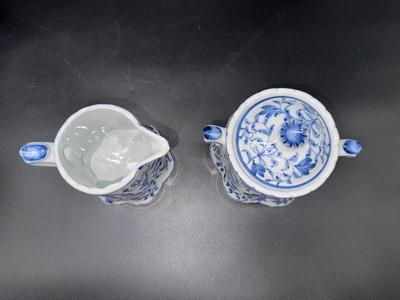 Andrea by Sadek Floral Creamer & Lidded Sugar Set