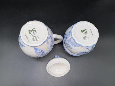 Portmeirion Studio “Fleur” Floral Creamer and Lidded Sugar