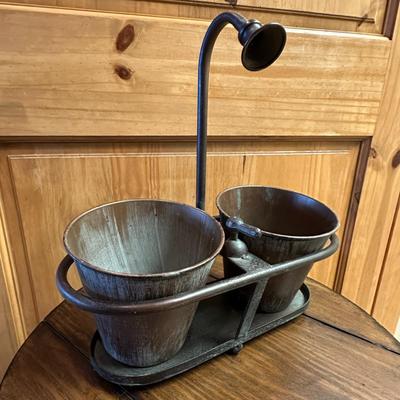 Sale Photo Thumbnail #815: Metal Bathroom Accessory with Removable Cups