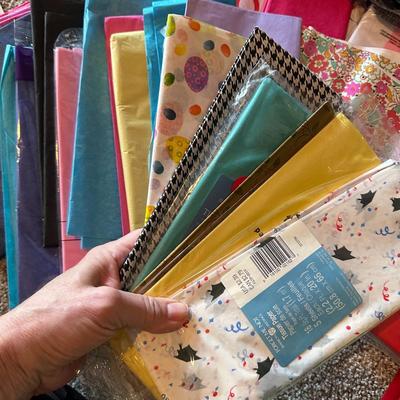 Sale Photo Thumbnail #699: Big Bag of Tissue Paper, Most Unopened