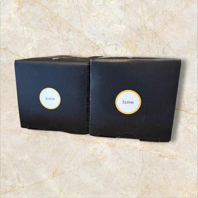 Sale Photo Thumbnail #854: 2 New Luminara Candy Striped Flame Effect Candles
Pillar candle size 3" x 6.5"
Made from real wax.