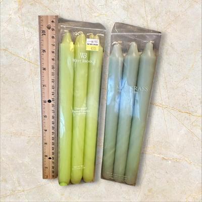 Sale Photo Thumbnail #858: Lot of Green Candles includes 2 new boxes