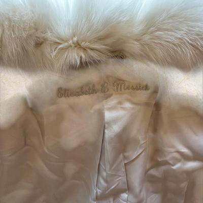 Sale Photo Thumbnail #40: White Jacket Length Mink Coat Bill Blass/SCF Furs
Elizabeth B. Messick Embroidered in Lining
33" Long
Size ?