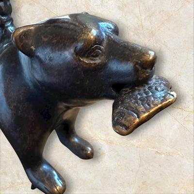 Sale Photo Thumbnail #935: Heavy Metal Bear Vanity Mirror (back of mirror is cracked)