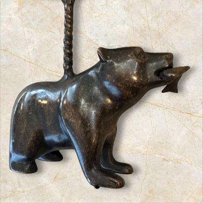 Sale Photo Thumbnail #931: Heavy Metal Bear Vanity Mirror (back of mirror is cracked)