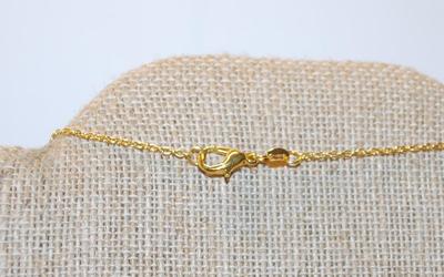 OPEN Book with Latch PENDANT (1" x ¾") on a Gold Tone Necklace Chain 18" L
