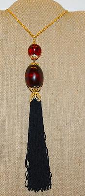 "All right, Mr. DeMille, I'm Ready for My Close-Up". Style PENDANT with a Long Gold Tone Necklace Chain 30" L