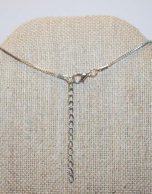 Red/Gold & Silver Butterflies PENDANT ( ¾" x ¾") on a Silver Tone Necklace Chain 16" L