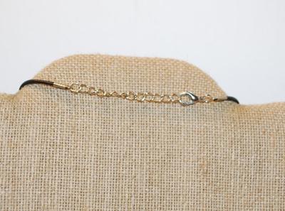 Crackled Purple Belly Owl PENDANT (2" x 1½") with Black Eyes on a Black Rope Necklace Chain 18" L