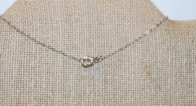 Amber Yellow "Lantern" Style PENDANT (¾" x ¼") on a Silver Tone Necklace Chain 17" L