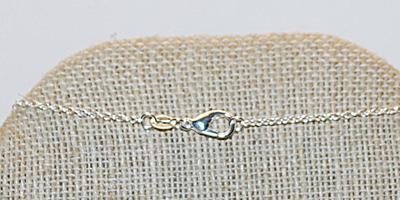 "MILLER'S BLACKHAWK DAYTON, OHIO" PENDANT (1" x 1") on a Silver Tone NECKLACE CHAIN 16" L