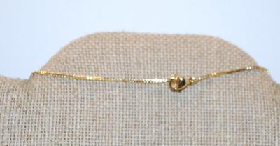 Deep Blue Stones Cross PENDANT (1½" x 1") on a Gold Tone Necklace Chain 18" L