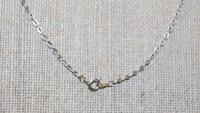 Small "Thorns Cross" PENDANT (1¼" x ¾") on a Silver Tone Necklace Chain 20" L