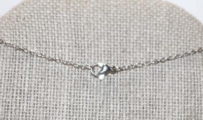 11 Diamond Style Bright Stones Cross PENDANT (1¼" x 1") Back Hook Attachment on a Silver Tone Necklace Chain 17" L