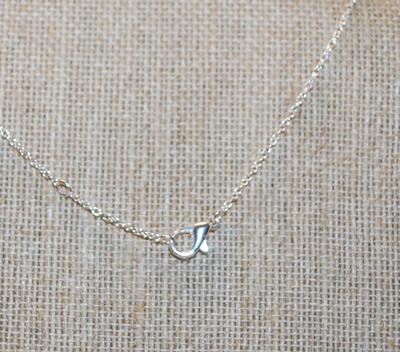 Compact Silver Tone Filigree Styled Cross PENDANT (1" x ¾") on a Silver Tone Adjustable Necklace Chain 14"-18" L