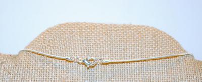 Fleur-de-Lis Blue Stones Cross PENDANT (1¾" X 1") on a .925 Silver Chain 18" L