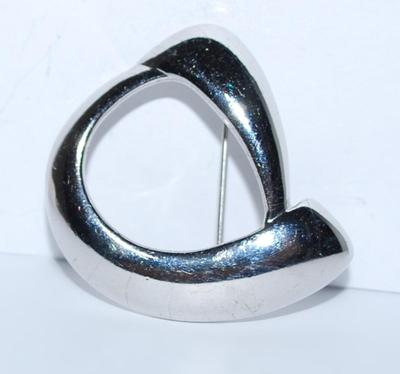 Modern Silver Colored "©MONET" BROOCH (1¾" x 1¼") with Silver Tone Setting